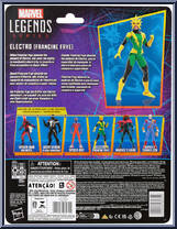 Electro (Francine Frye) from Marvel Legends - Vintage - Spider-Man manufactured by Hasbro [Back]