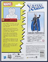 Warlord (Professor X) from Marvel Legends - Vintage - X-Men manufactured by Hasbro [Back]