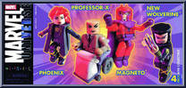 Professor X / Magneto / New X-Men Wolverine / Phoenix from Marvel Minimates - Toys R Us 4-Packs manufactured by Diamond Select [Front]