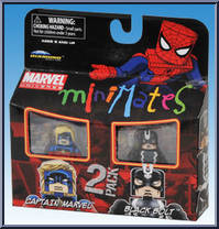 Captain Marvel / Black Bolt from Marvel Minimates - Toys R Us 2-Packs - Wave  5 manufactured by Diamond Select [Front]