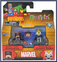 Daredevil / Ghost Rider from Marvel Minimates - Wave 75 - Defenders manufactured by Diamond Select [Front]