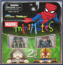 Gamora / Nova from Marvel Minimates - Wave 23 manufactured by Diamond Select [Front]