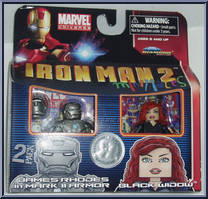 James Rhodes in Mark II Armor / Black Widow Action Figure