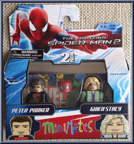 Peter Parker / Gwen Stacy from Marvel Minimates - Wave 56 - Amazing Spider-Man 2 Movie manufactured by Diamond Select [Front]