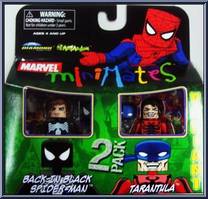 Spider-Man (Back-in-Black) / Tarantula from Marvel Minimates - Wave 24 manufactured by Diamond Select [Front]