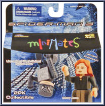 Spider-Man (Black Suit Unmasked) / Mary Jane from Marvel Minimates - Wave 18 - Spider-Man 3 manufactured by Diamond Select [Front]