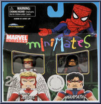 X-Factor Angel / Warpath from Marvel Minimates - Toys R Us 2-Packs - Wave  4 manufactured by Diamond Select [Front]