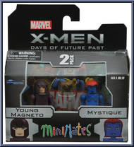 Young Magneto / Mystique from Marvel Minimates - Wave 58 - X-Men Days of Future Past Movie manufactured by Diamond Select [Front]