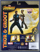 Thor & Groot from Marvel Select - Avengers - Infinity War manufactured by Diamond Select [Back]