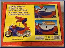 Battle Cycle from Marvel - Mystery Bump & Go Motorcycles manufactured by Soma [Back]