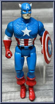 Captain America (Shield Launcher) [Reissue] from Marvel - Super Heroes - Series 4 manufactured by Toy Biz [Loose]