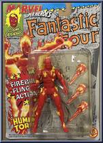Human Torch (Fireball Flinging Action) from Marvel - Super Heroes - Series 3 manufactured by Toy Biz [Front]