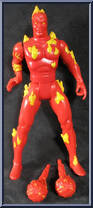 Human Torch (Fireball Flinging Action) from Marvel - Super Heroes - Series 3 manufactured by Toy Biz [Loose]