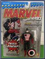 U.S. Agent (Shield Launcher) from Marvel - Super Heroes - Series 5 manufactured by Toy Biz [Front]