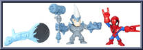 Spider-Man vs Rhino from Marvel Super Hero Mashers - Micro manufactured by Hasbro [Loose]