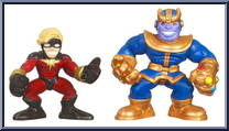 Captain Marvel & Thanos from Marvel Super Hero Squad - Series 20 manufactured by Hasbro [Loose]