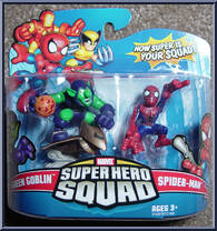 Green Goblin & Spider-Man from Marvel Super Hero Squad - Series 15 manufactured by Hasbro [Front]