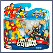 Iron Man (Thorbuster) & Thor from Marvel Super Hero Squad - Series 14 manufactured by Hasbro [Front]