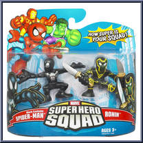 Spider-Man (Black Costume) & Ronin Action Figure