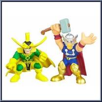 Thor & Loki from Marvel Super Hero Squad - Series  6 manufactured by Hasbro [Loose]