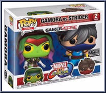 Gamora (White Boots) vs Strider from Marvel vs Capcom - Pop! Sets manufactured by Funko [Front]