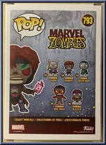 Zombie Gambit (Glows in the Dark) from Marvel Zombies - Pop! Vinyl Figures manufactured by Funko [Back]