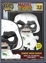 Zombie Moon Knight (Glows in the Dark) from Marvel Zombies - Pop! Pins manufactured by Funko [Front]