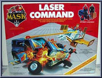 Laser Command from M.A.S.K. - Split Seconds manufactured by Kenner [Front]