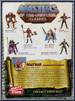 Goat Man from Masters of the Universe - Classics - Basic Series manufactured by Mattel [Back]