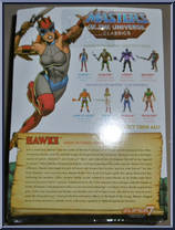 Hawke from Masters of the Universe - Classics - Basic Series manufactured by Mattel [Back]