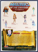 Huntara from Masters of the Universe - Classics - Basic Series manufactured by Mattel [Back]