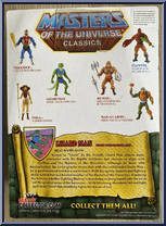 Lizard Man from Masters of the Universe - Classics - Basic Series manufactured by Mattel [Back]