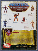 Plundor from Masters of the Universe - Classics - Basic Series manufactured by Mattel [Back]