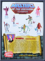 Scorpia from Masters of the Universe - Classics - Basic Series manufactured by Mattel [Back]