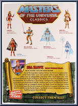 Sea Hawk from Masters of the Universe - Classics - Basic Series manufactured by Mattel [Back]