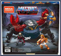 She-Ra vs Hordak and Monstroid from Masters of the Universe - Box Sets manufactured by Mega Brands [Front]