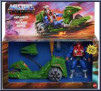 Mekaneck and Ground Ripper from Masters of the Universe - Origins - Accessories manufactured by Mattel [Front]