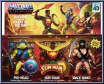 Pig-Head / Sun-Man / Space Sumo from Masters of the Universe - Origins - Box Sets manufactured by Mattel [Front]