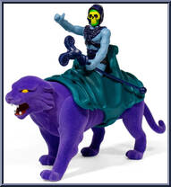 Skeletor and Panthor from Masters of the Universe - Basic Series manufactured by Super7 [Loose]