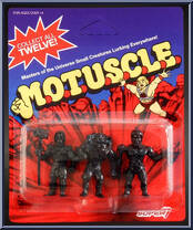 Skeletor / Beastman / Trap Jaw (Black) from Masters of the Universe - M.O.T.U.S.C.L.E. manufactured by Super7 [Front]