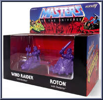 Wind Raider / Roton (Purple) from Masters of the Universe - M.U.S.C.L.E. manufactured by Super7 [Front]