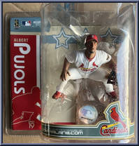 Albert Pujols (White Uniform) from McFarlane's Sports Picks - MLB - Series 19 manufactured by McFarlane [Front]