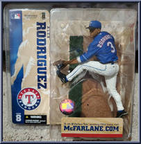 Alex Rodriguez (Blue Jersey) from McFarlane's Sports Picks - MLB - Series  8 manufactured by McFarlane [Front]