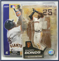 Barry Bonds (White Jersey) from McFarlane's Sports Picks - MLB - Series  5 manufactured by McFarlane [Front]