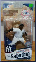 CC Sabathia (White Uniform) from McFarlane's Sports Picks - MLB - Series 26 manufactured by McFarlane [Front]