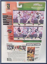 Chipper Jones (Red Jersey) from McFarlane's Sports Picks - MLB - Big League Challenge - 2000 manufactured by McFarlane [Back]