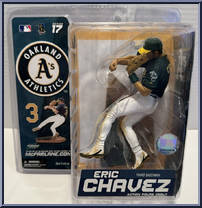 Eric Chavez (Green Jersey) from McFarlane's Sports Picks - MLB - Series 17 manufactured by McFarlane [Front]