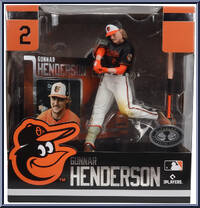 Gunnar Henderson (Baltimore Orioles) (Platinum) from McFarlane's Sports Picks - MLB - 2025 Series manufactured by McFarlane [Front]
