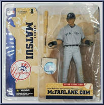 Hideki Matsui (Gray Uniform) from McFarlane's Sports Picks - MLB - Series  8 manufactured by McFarlane [Front]