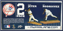 Derek Jeter / Alex Rodriguez from McFarlane's Sports Picks - MLB - 2-Packs manufactured by McFarlane [Back]